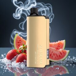 Alibarbar Ingot 9000 Züge Erdbeere Kokosnuss Wassermelone LED-Display