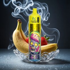 Fumot RandM Tornado 30mL Banane-Erdbeer LED-Display