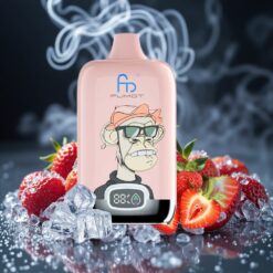 Fumot Tornado Digital 12000 Züge Erdbeer-Eis MTL