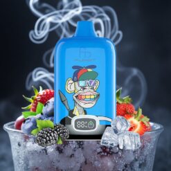 Fumot Tornado Digital 12000 Züge Erdbeer Traube Mesh Coil